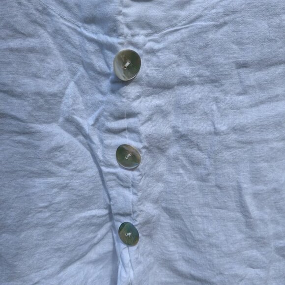 Luca Vanucci Linen Boho Top - Picture 3 of 7